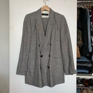 Zara Plaid Blazer (PART OF A SET)